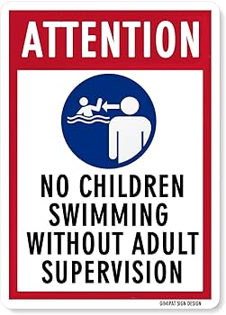 POOL ZINE「SIGH」 Amazon.com: GIMIPAT Aluminum Attention No Children Swimming